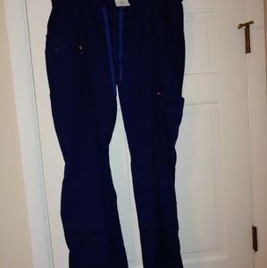 Navy Koi Lite Peace Pants Scrubs Large